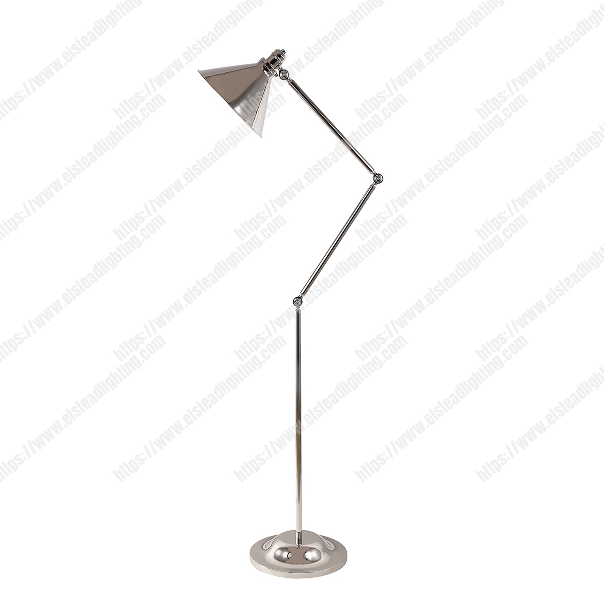 Provence 1 Light Floor Lamp – Polished Nickel