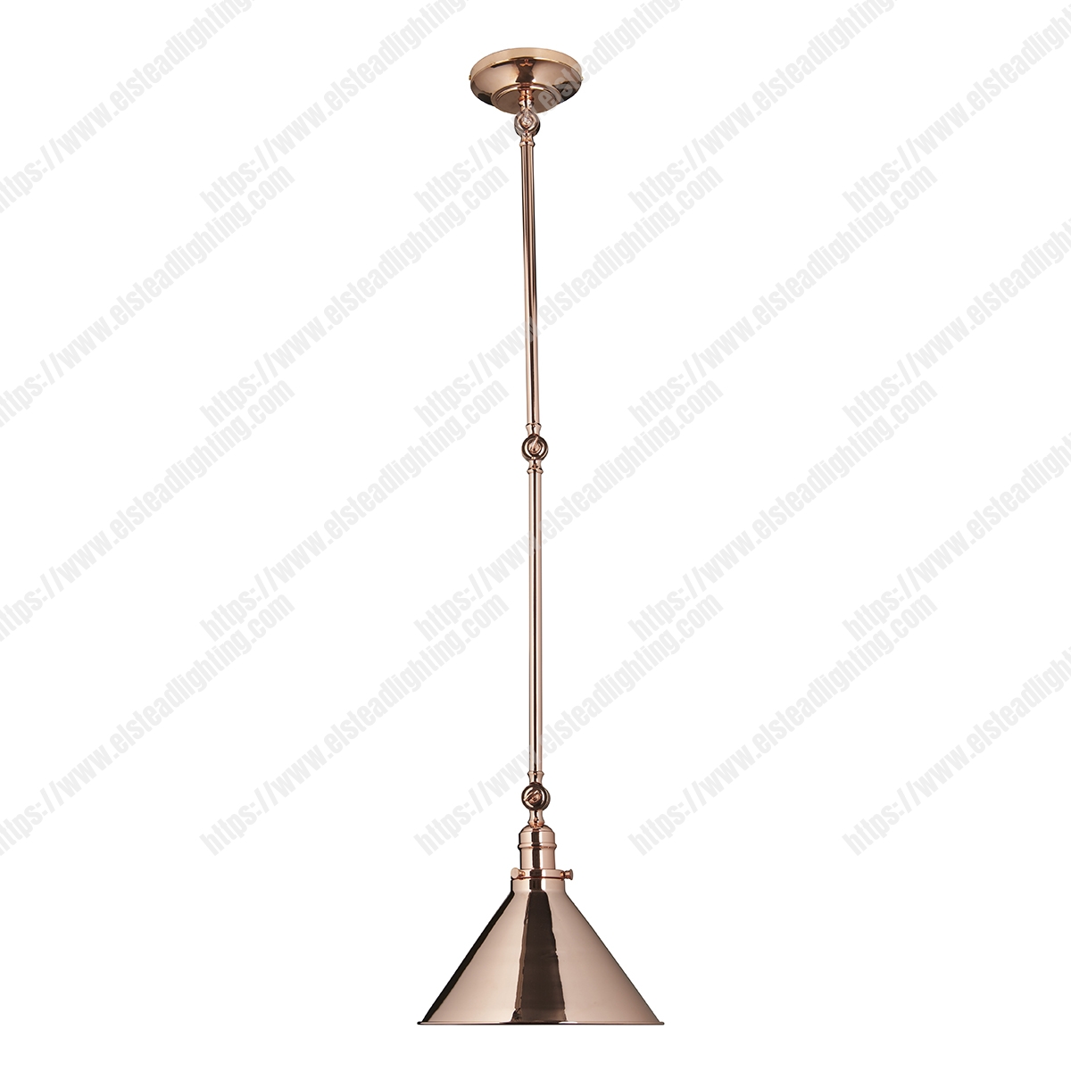 Provence 1 Light Wall Light/Pendant - Polished Copper