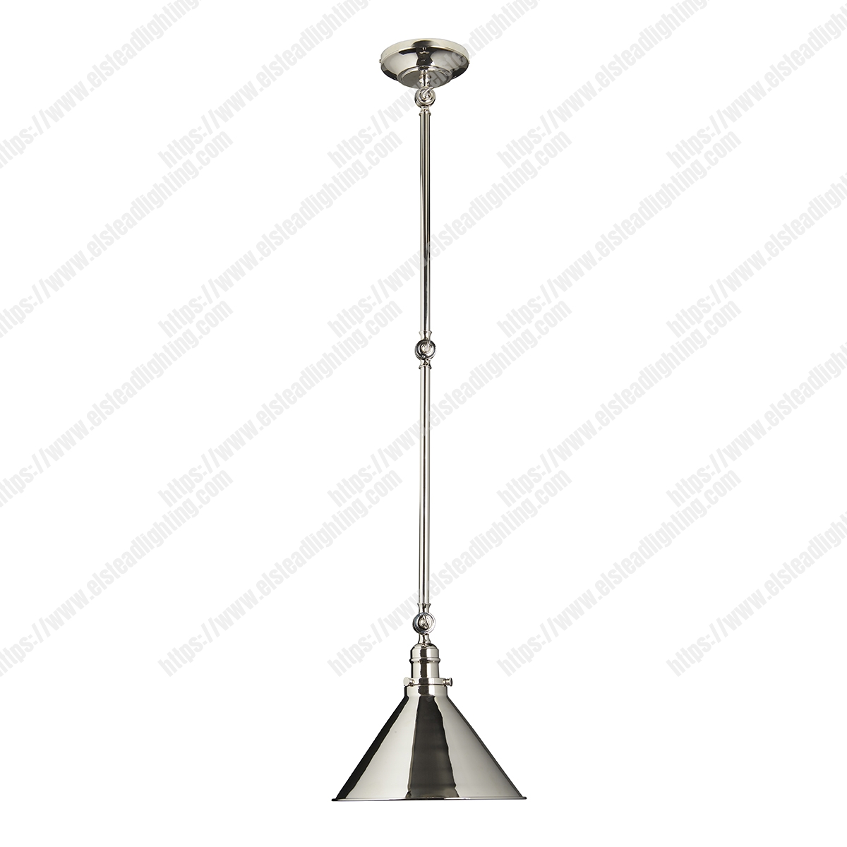 Provence 1 Light Wall Light/Pendant – Polished Nickel
