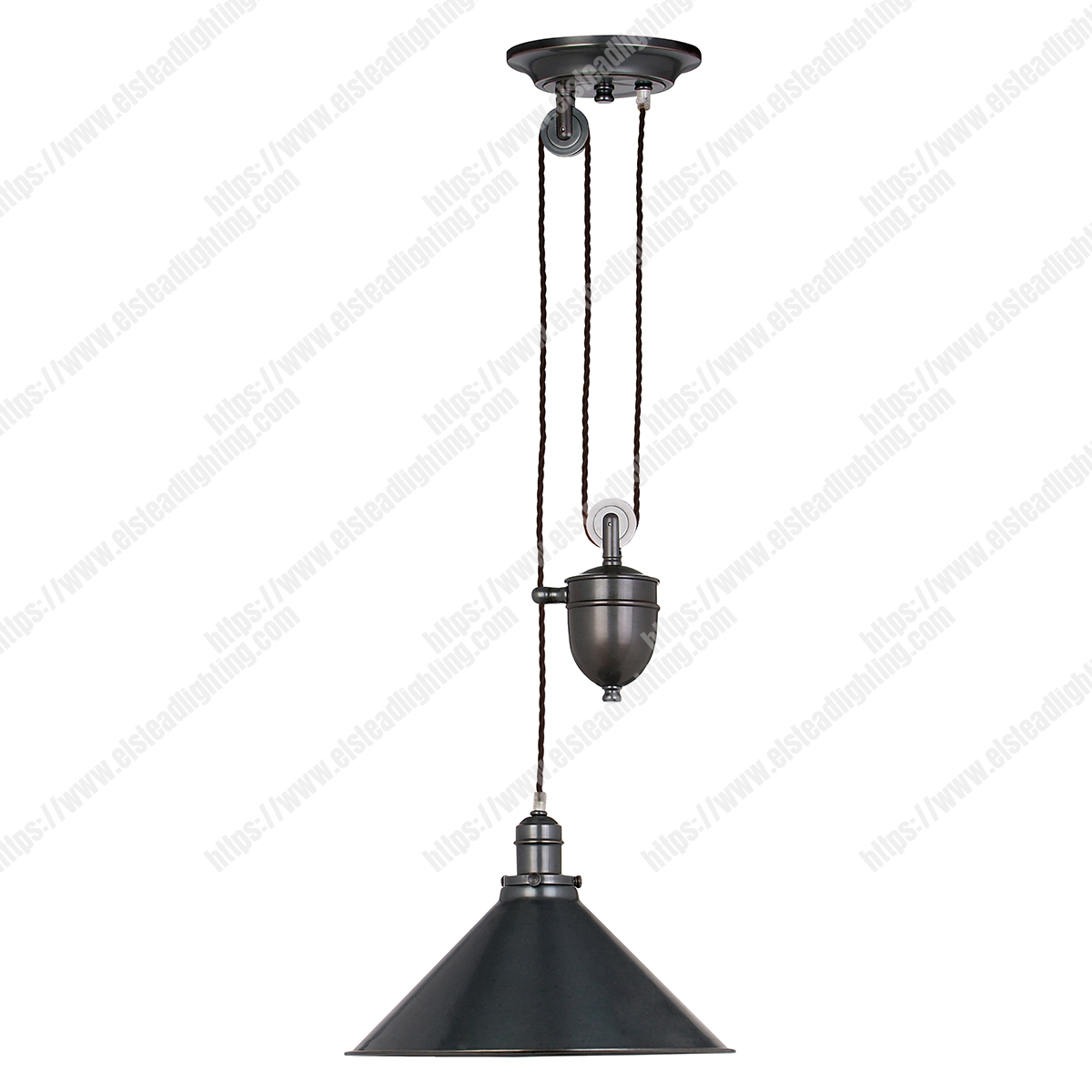 Provence 1 Light Rise and Fall Pendant – Old Bronze