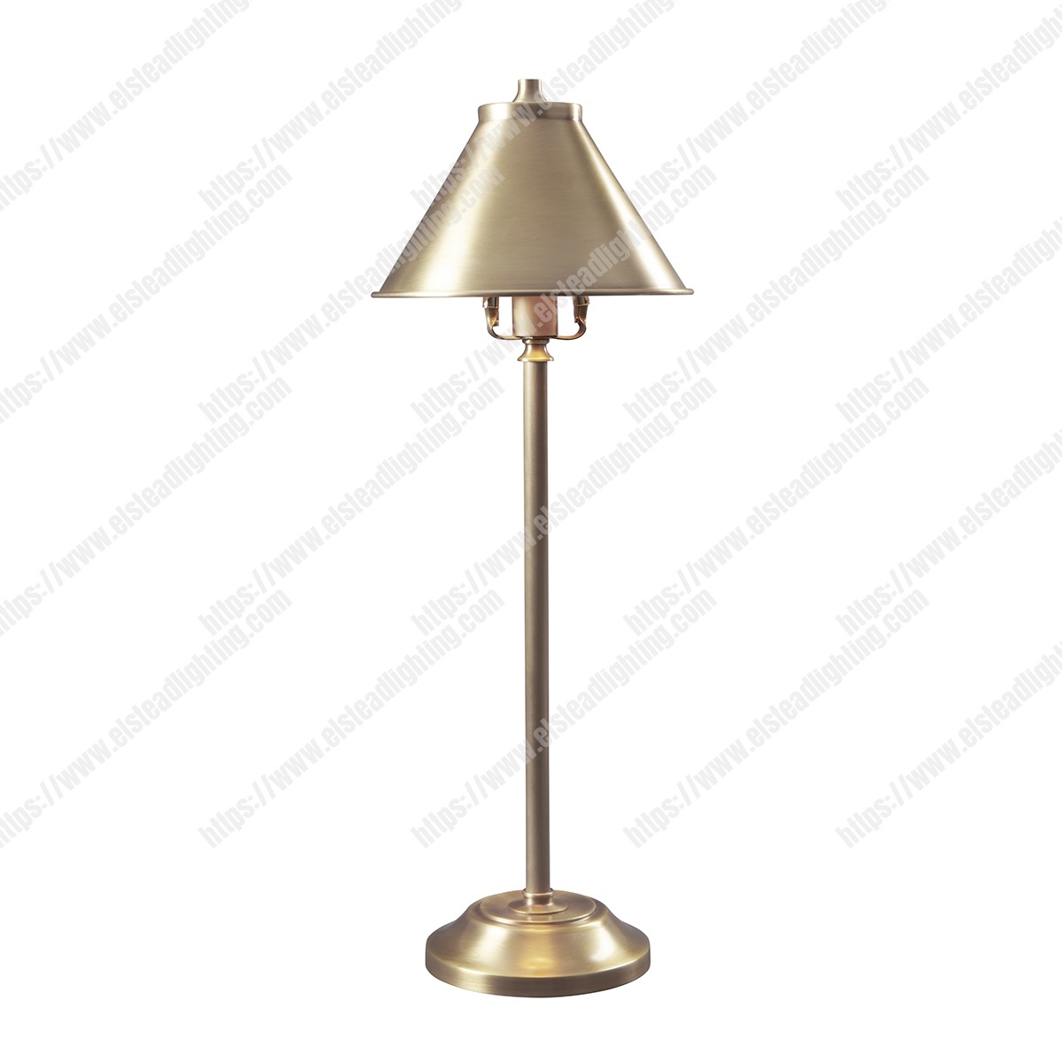 Provence 1 Light Stick Lamp – Aged Brass