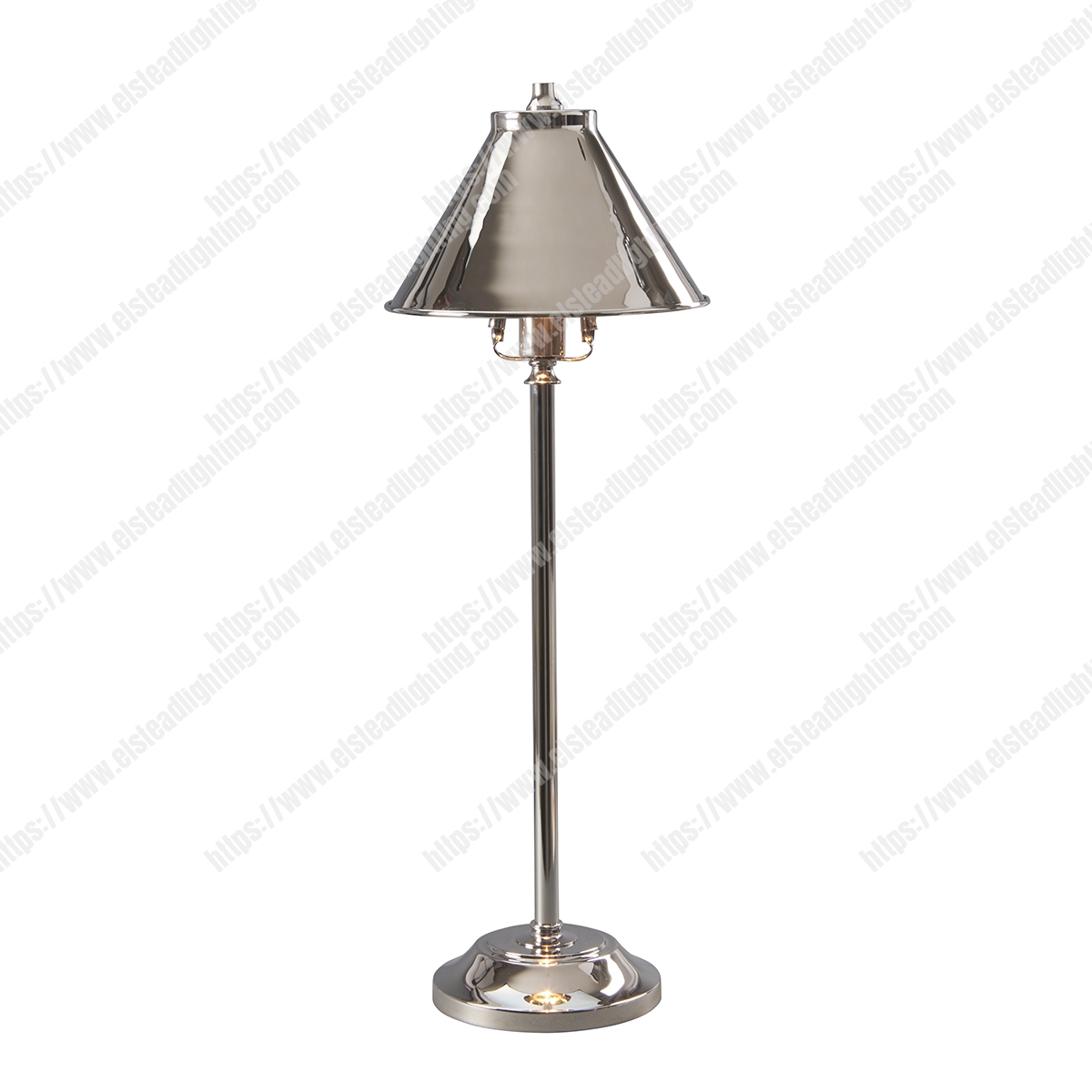 Provence 1 Light Stick Lamp – Polished Nickel