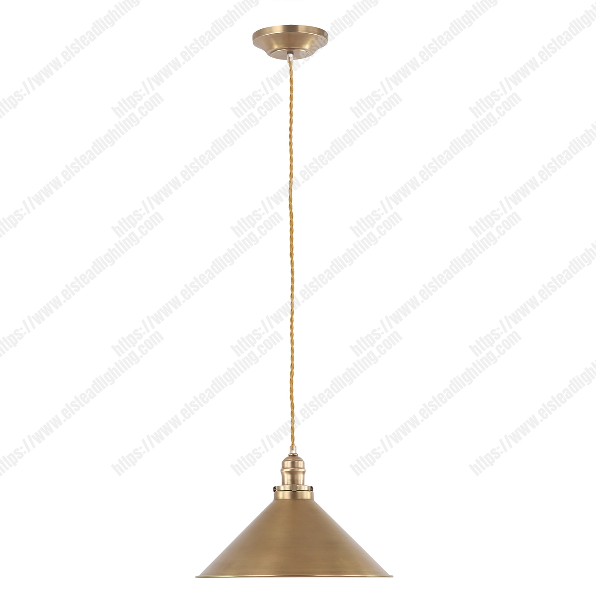 Provence 1 Light Pendant - Aged Brass