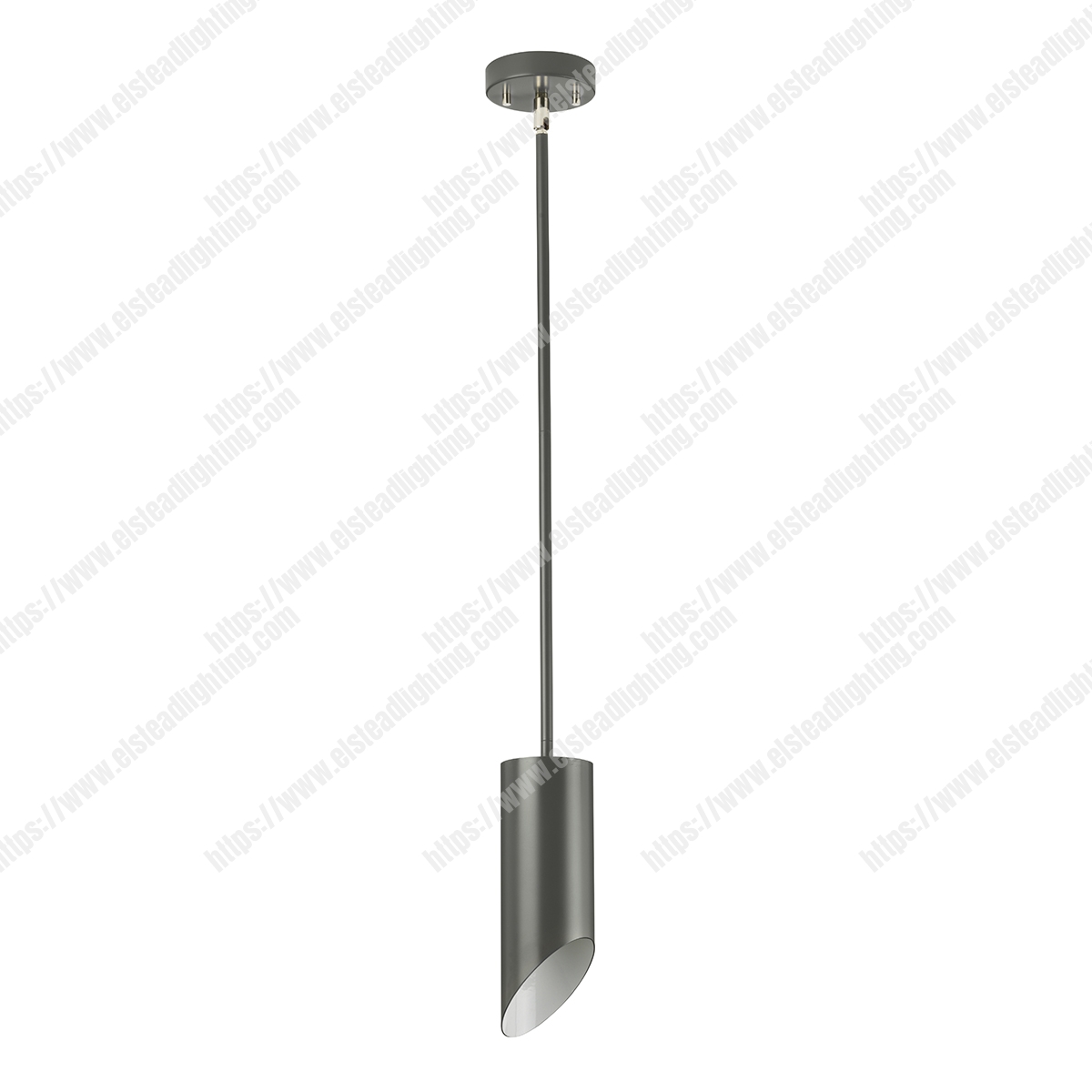Quinto 1 Light Pendant - Dark Grey Polished Nickel
