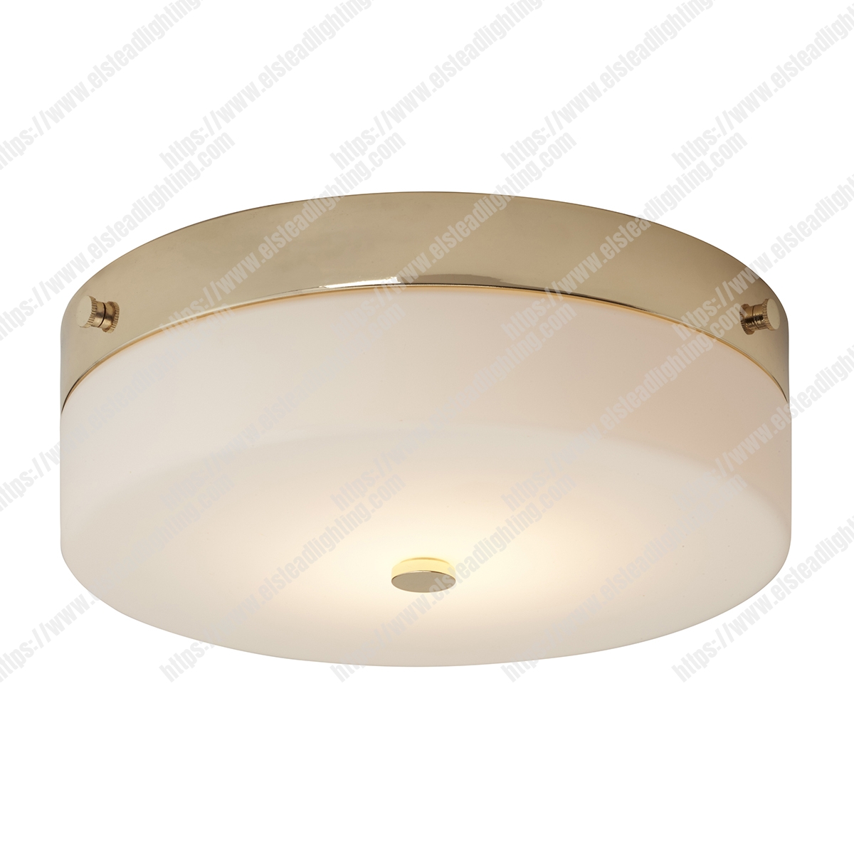 Tamar 1 Light Large Flush Light – Polished Gold