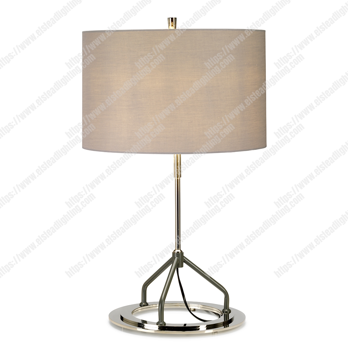 Vicenza Table Lamp - White Polished Nickel