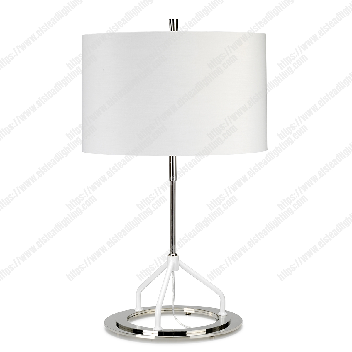 Vicenza Table Lamp - Dark Grey Polished Nickel
