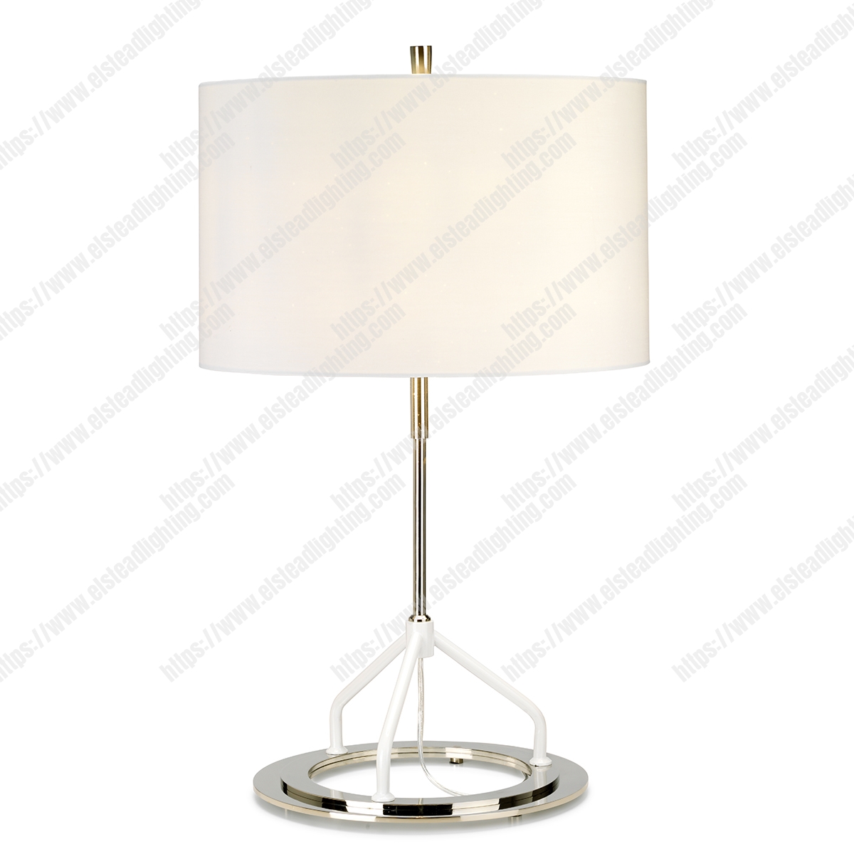 Vicenza Table Lamp - Dark Grey Polished Nickel