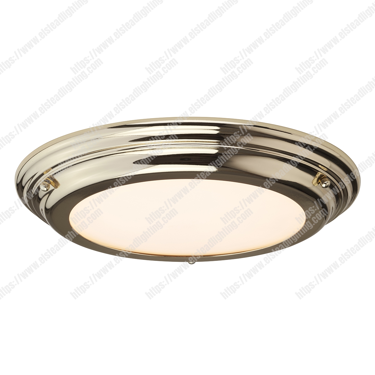 Welland 1 Light Flush Light – Polished Brass