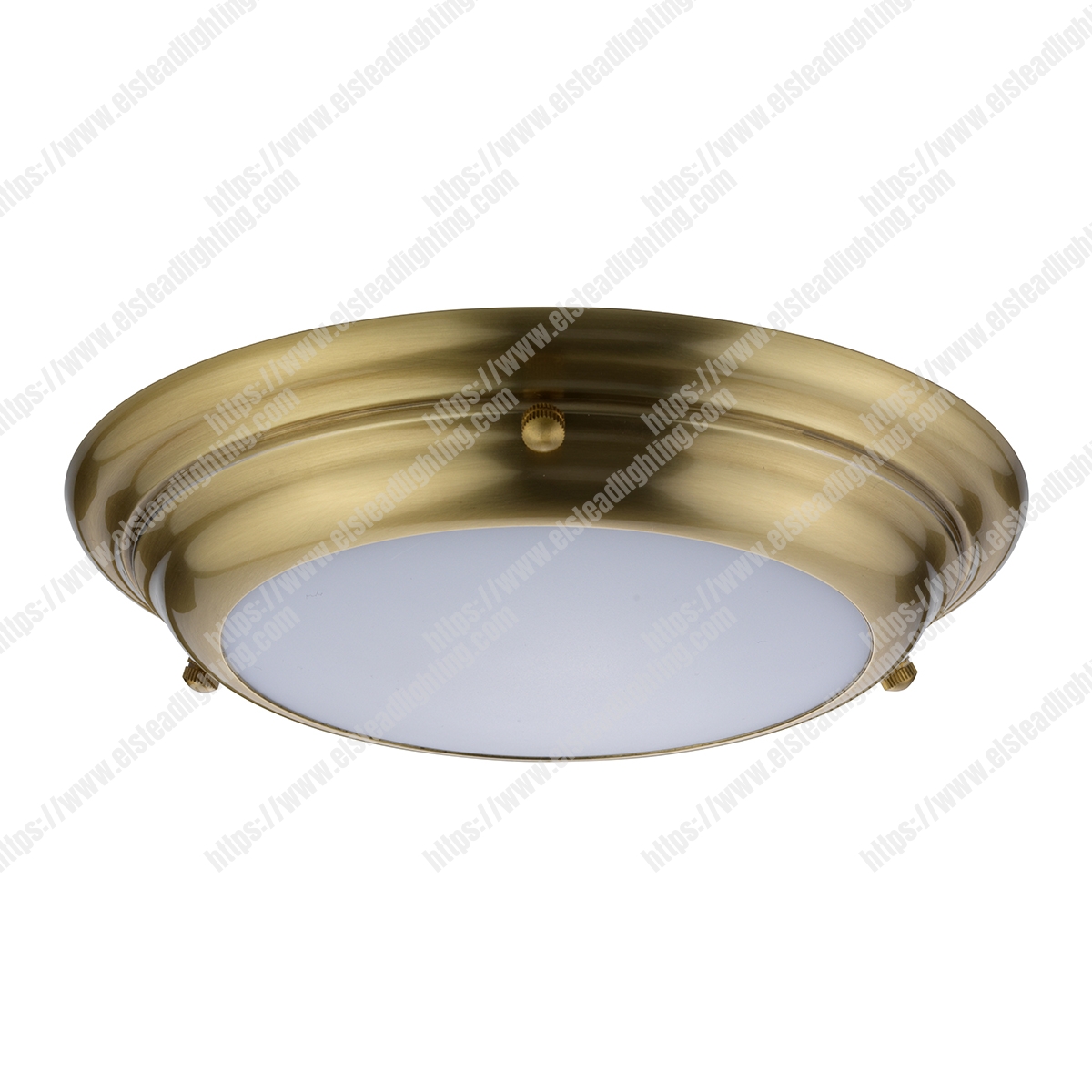 Welland 1 Light Mini LED Flush Light - Aged Brass