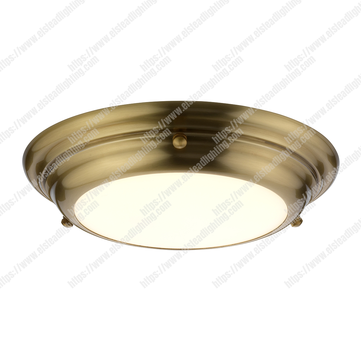 Welland 1 Light Mini LED Flush Light - Aged Brass