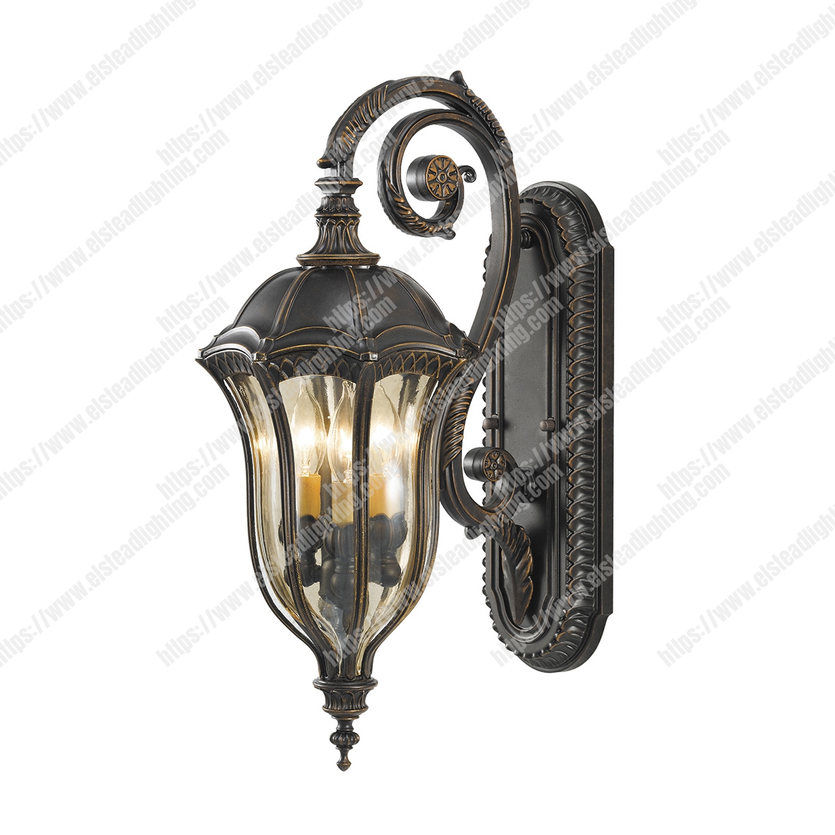 Baton Rouge 3 Light Medium Wall Lantern