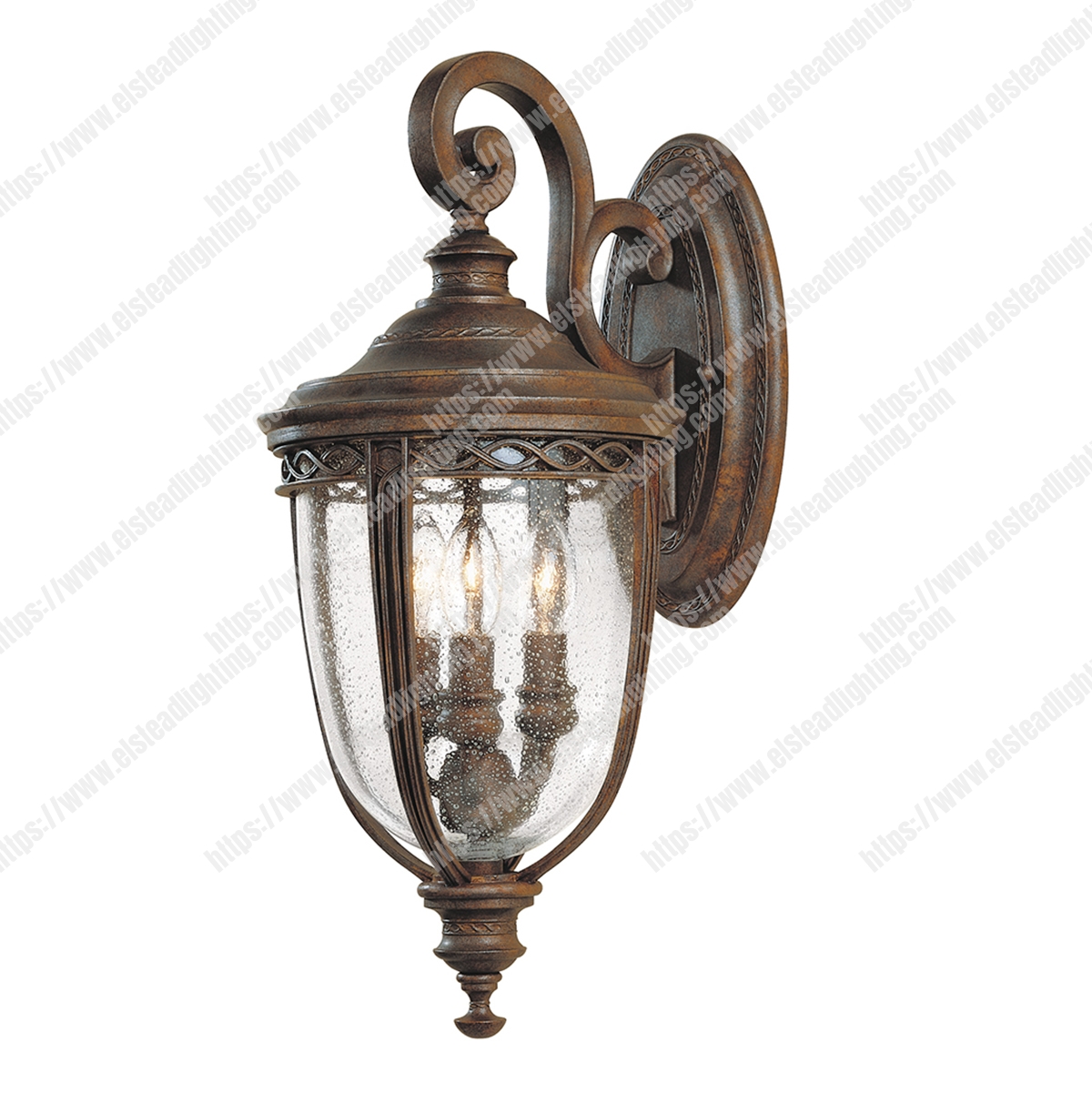 English Bridle 3 Light Medium Wall Lantern – British Bronze