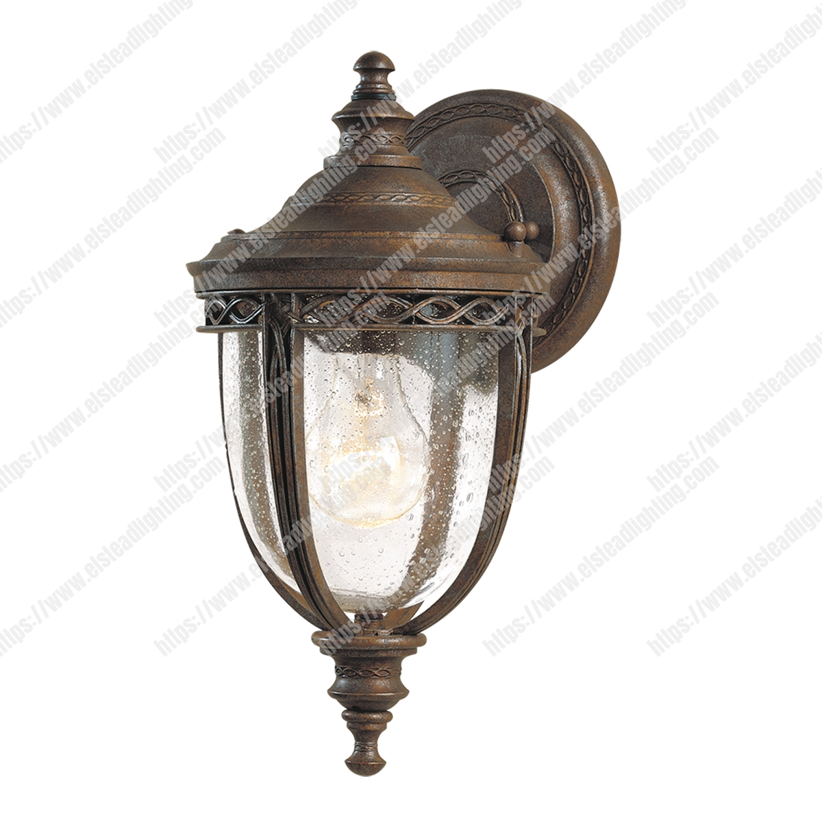 English Bridle 1 Light Small Wall Lantern - British Bronze