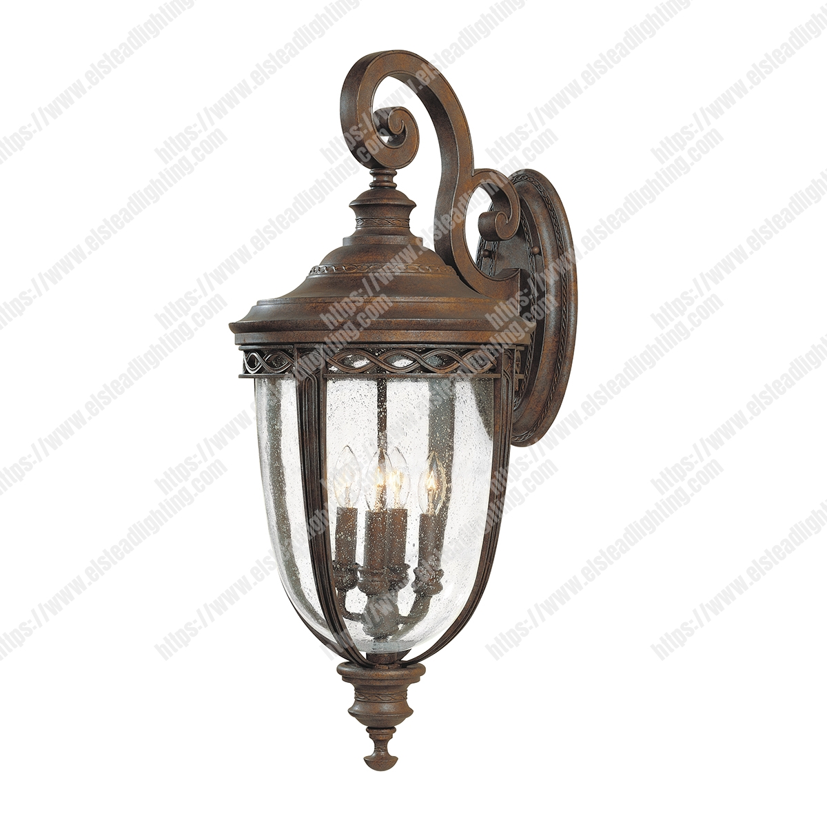 English Bridle 4 Light X Large Wall Lantern – British Bronze
