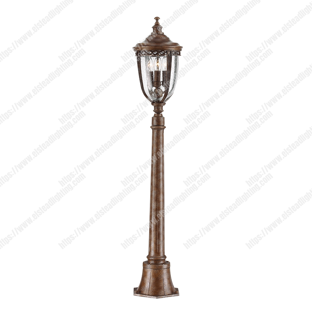 English Bridle 3 Light Medium Pillar Lantern – British Bronze
