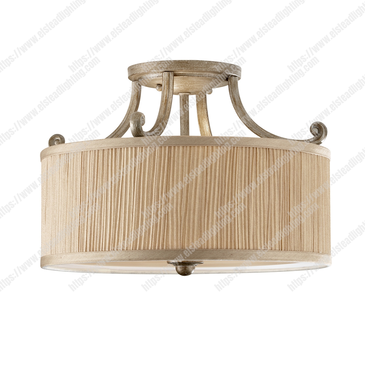 Abbey 3 Light Semi-Flush Light