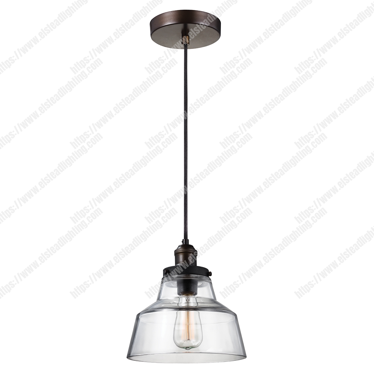 Baskin 1 Light Pendant - Aged Brass/Dark Weathered Zinc