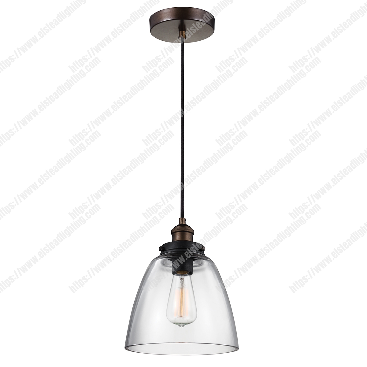 Baskin 1 Light Pendant – Aged Brass/Dark Weathered Zinc