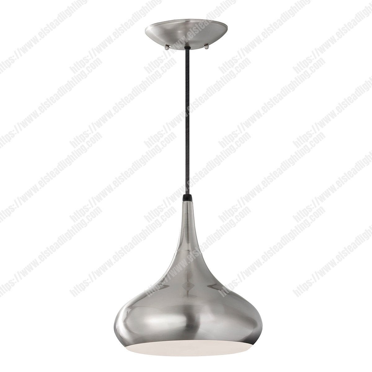 Beso 1 Light Medium Pendant  – Brushed Steel