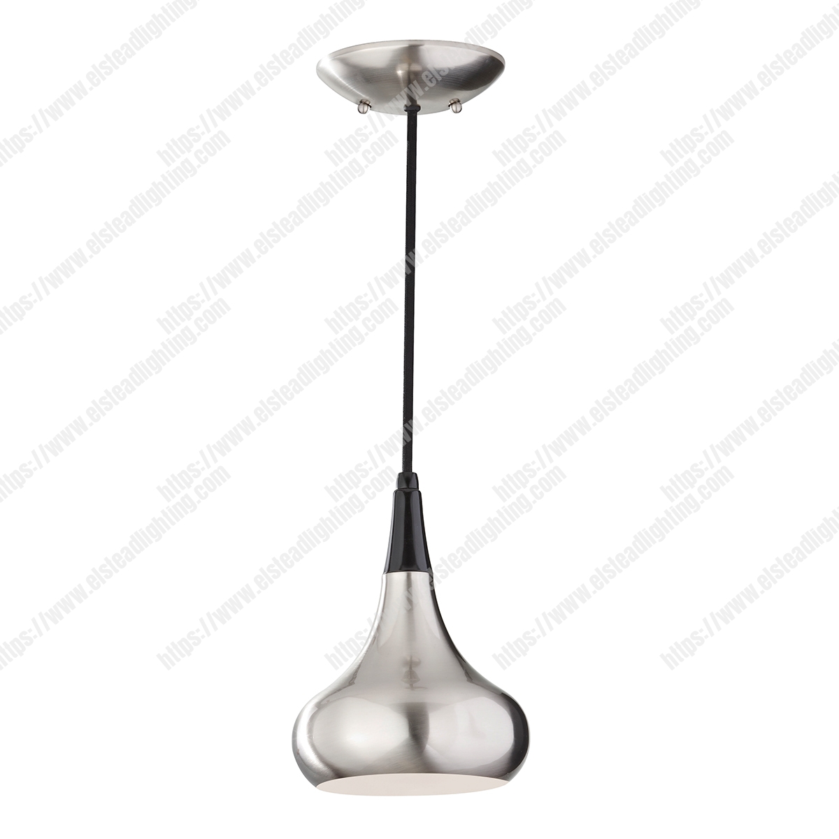 Beso 1 Light Mini Pendant – Brushed Steel