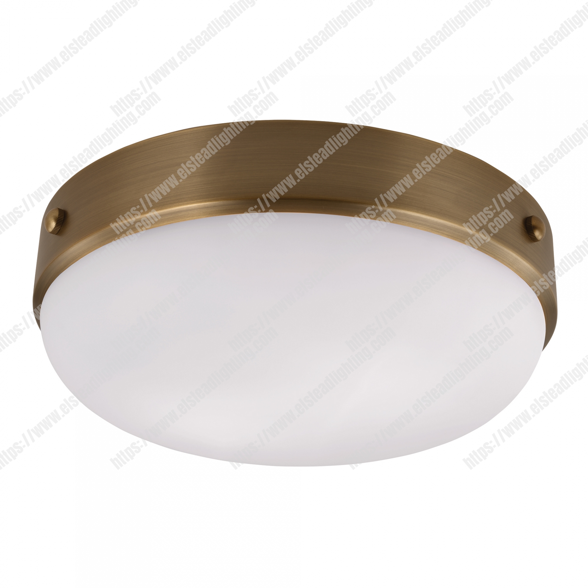 Cadence 2 Light Flush Mount – Dark Antique Brass