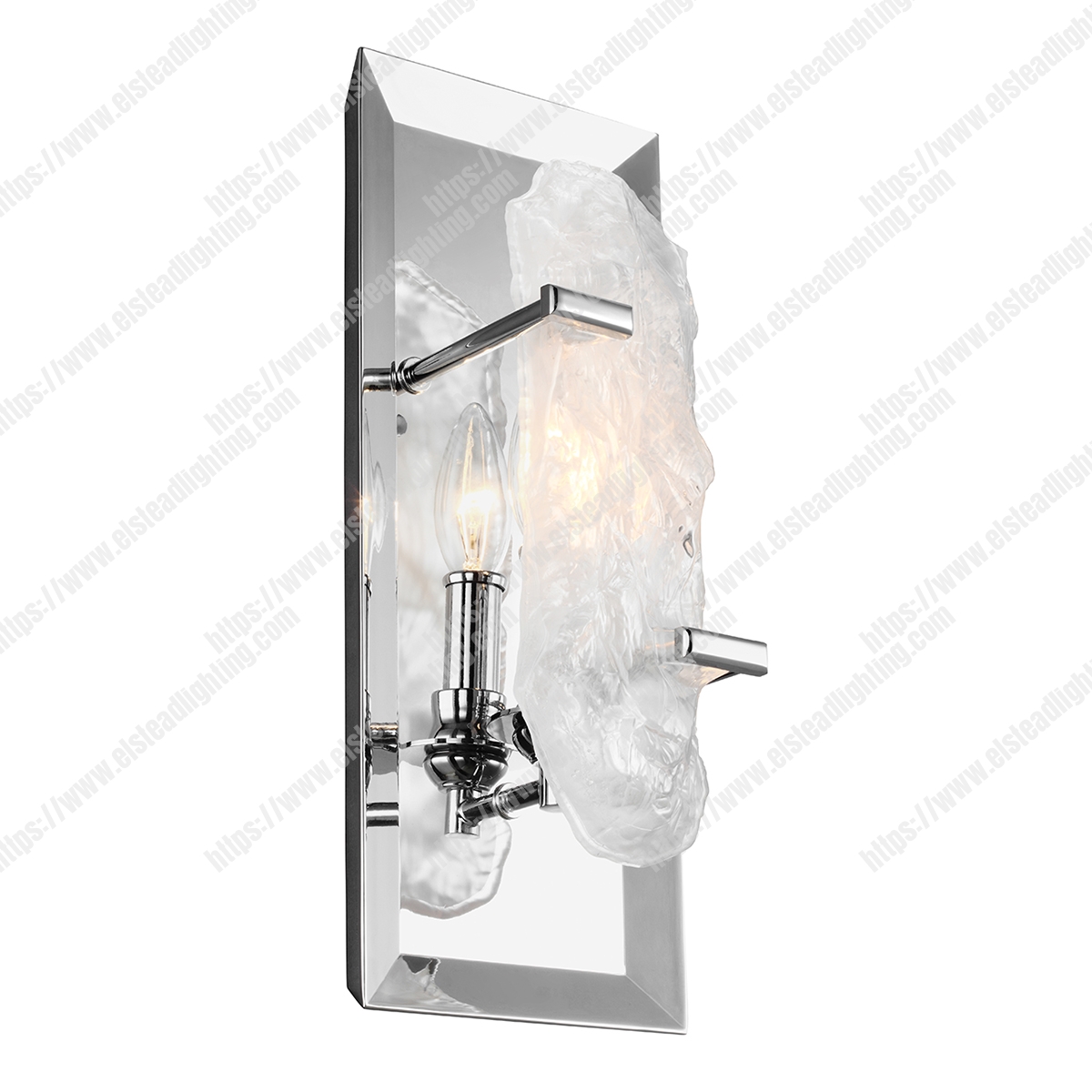 Katerina 1 Light Wall Light - Chrome