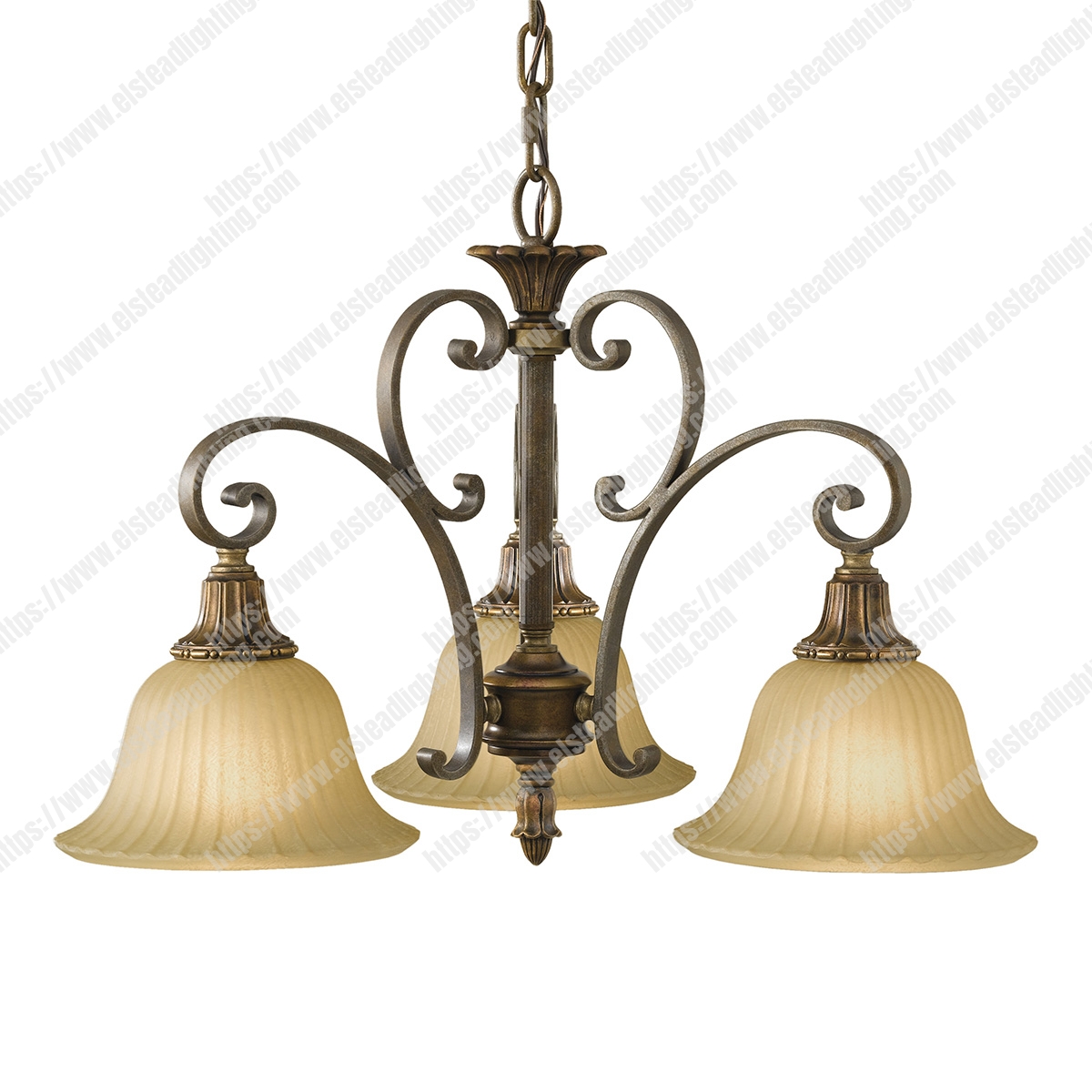 Kelham Hall 3 Light Down Light Chandelier