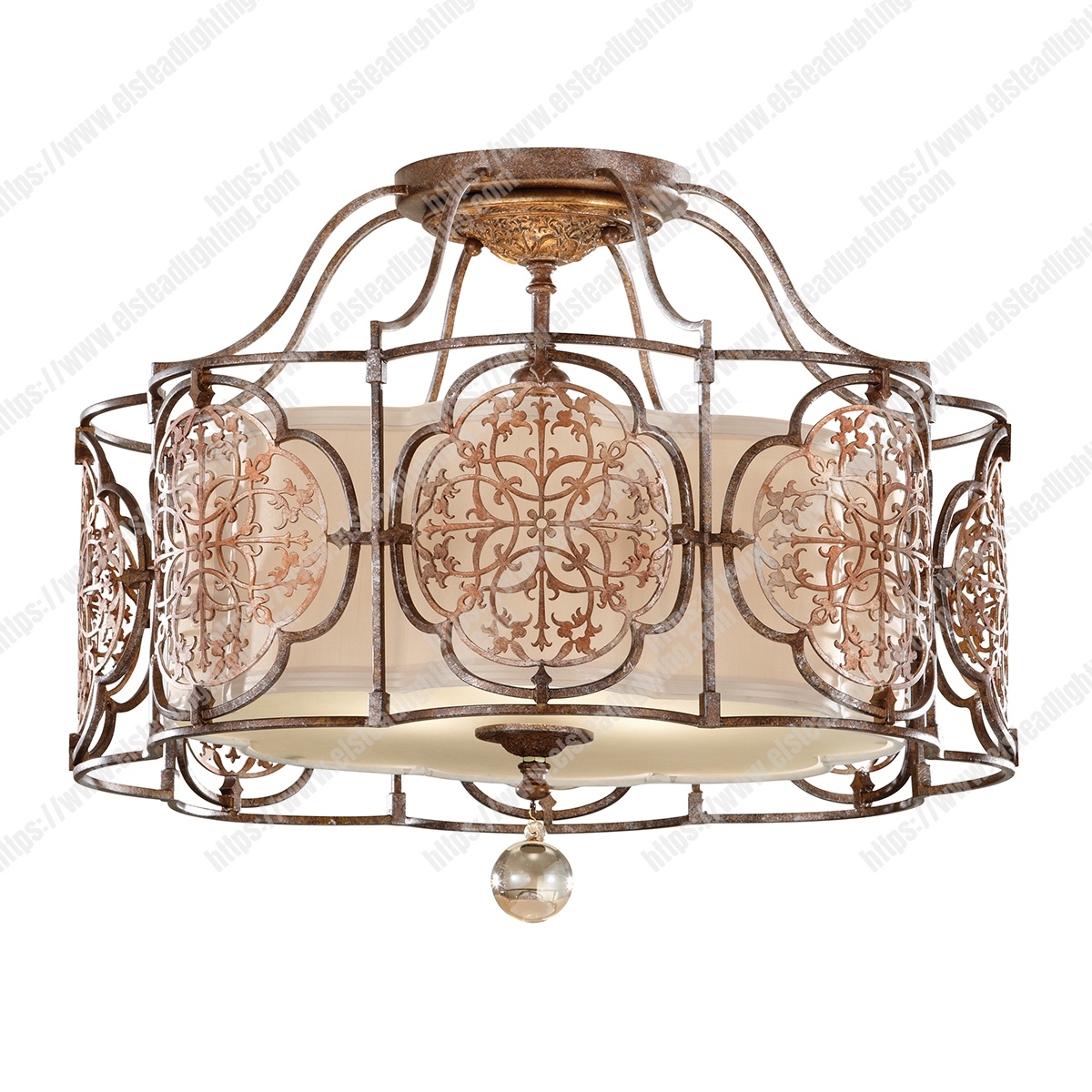 Marcella 3 Light Semi-Flush