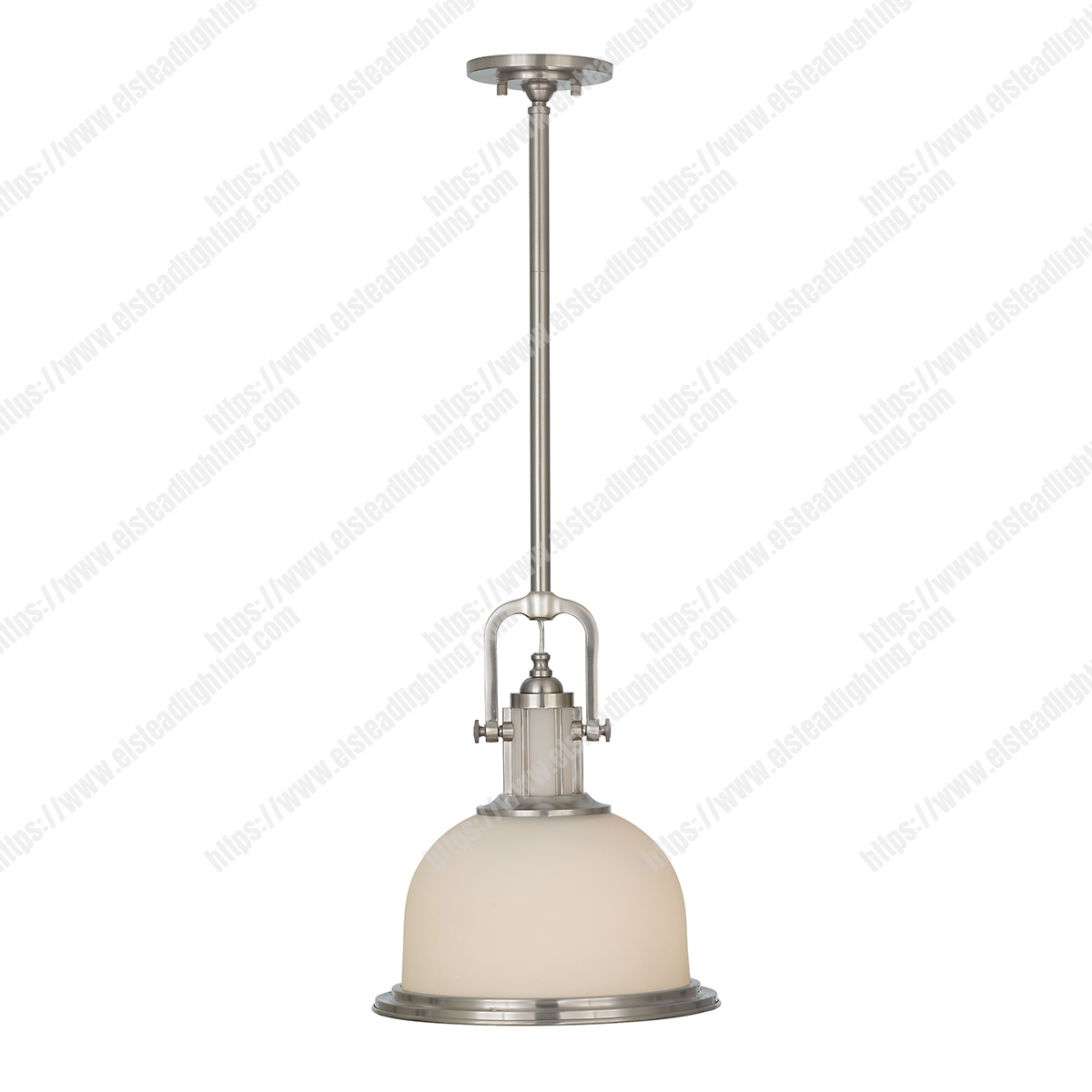 Parker Place 1 Light Pendant Brushed Steel