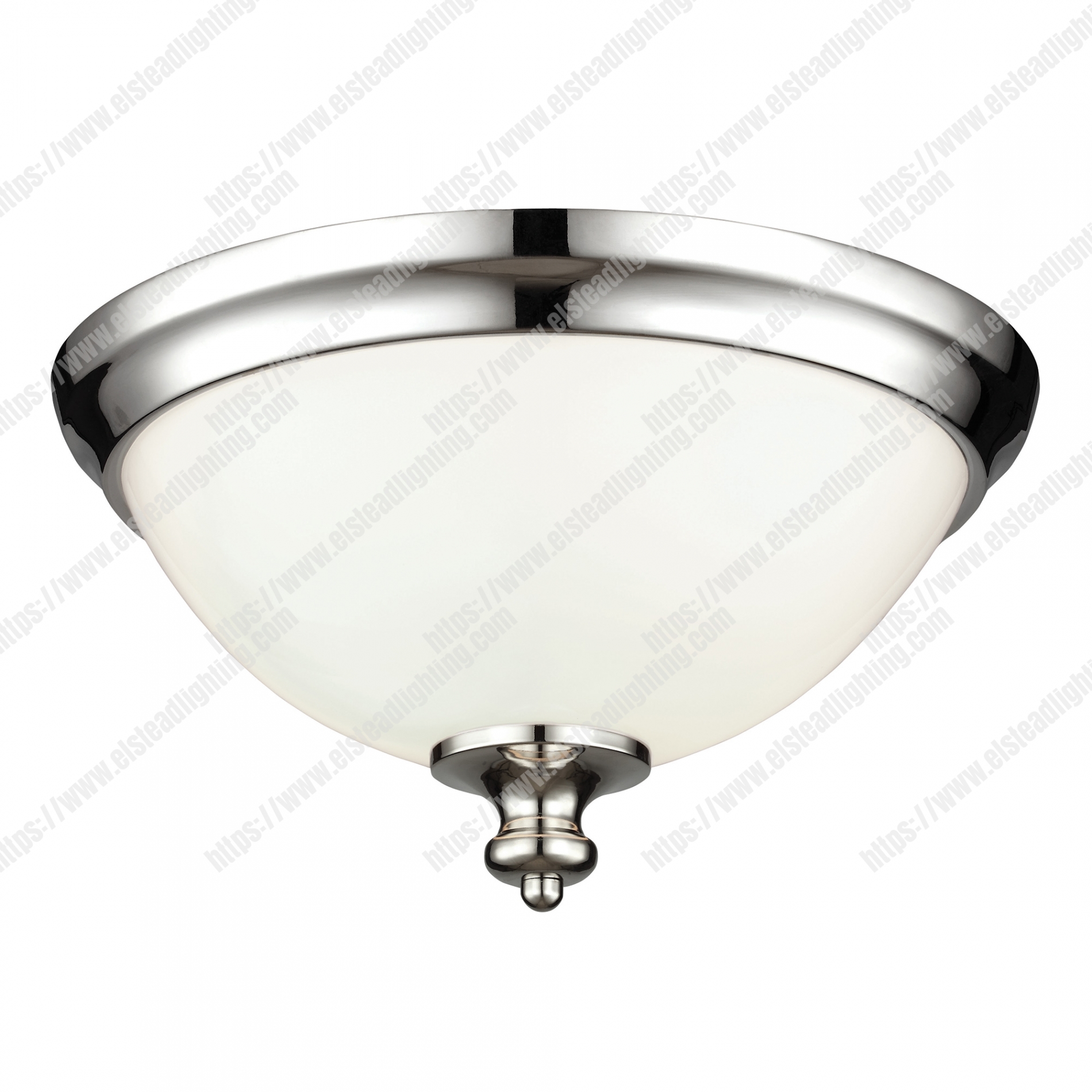 Parkman 2 Light Flush Mount - Polished Nickel