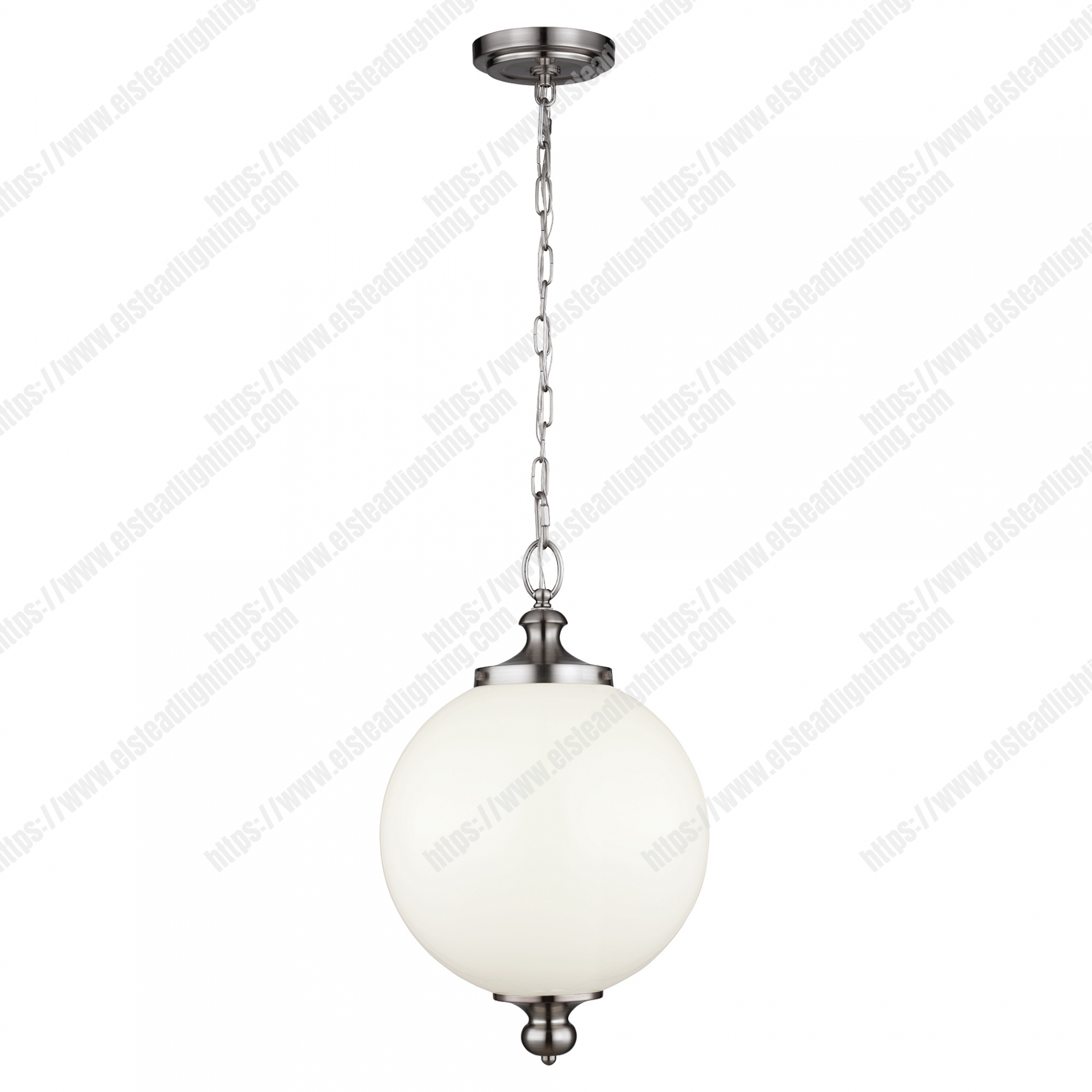 Parkman 1 Light Large Pendant – Brushed Steel