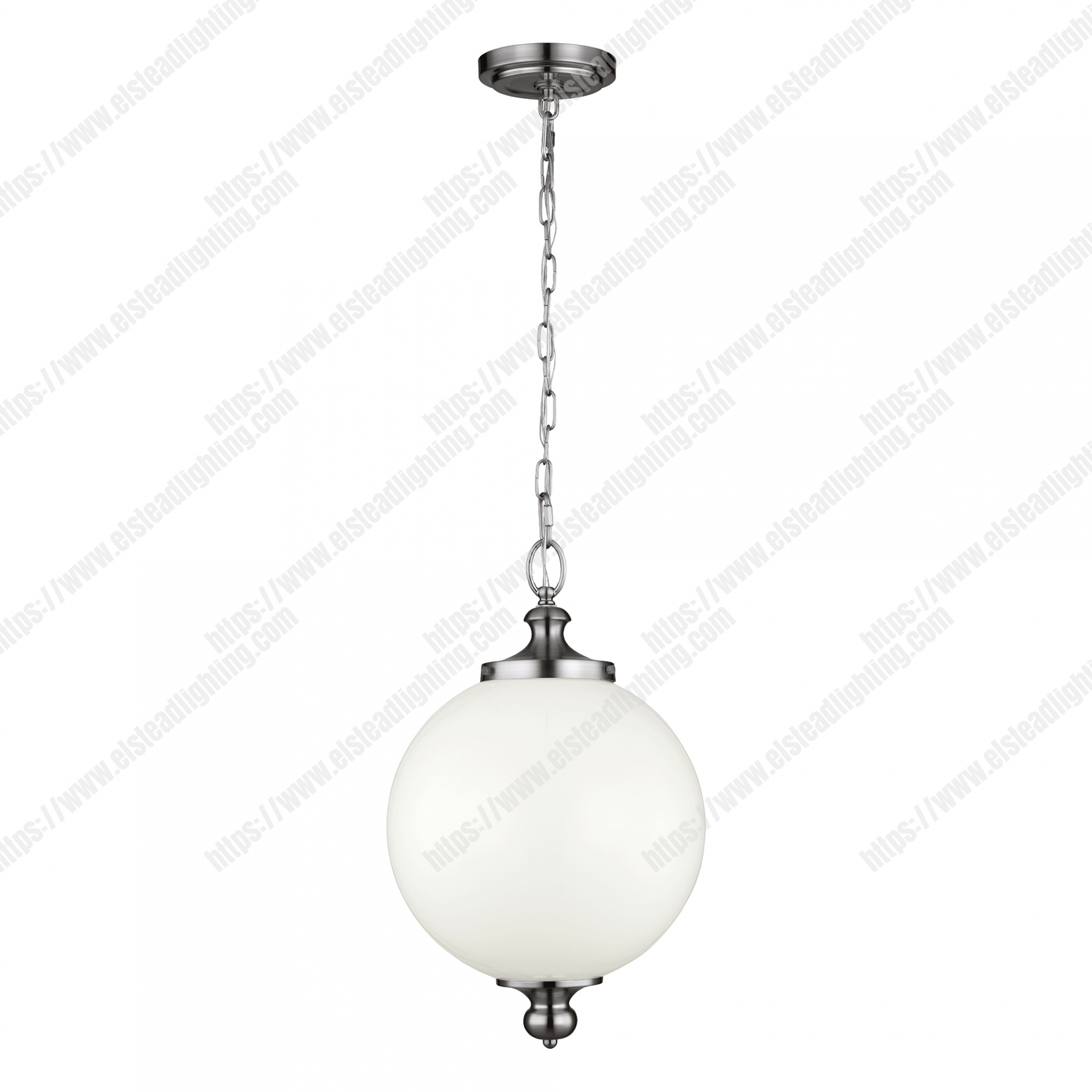 Parkman 1 Light Large Pendant - Polished Nickel