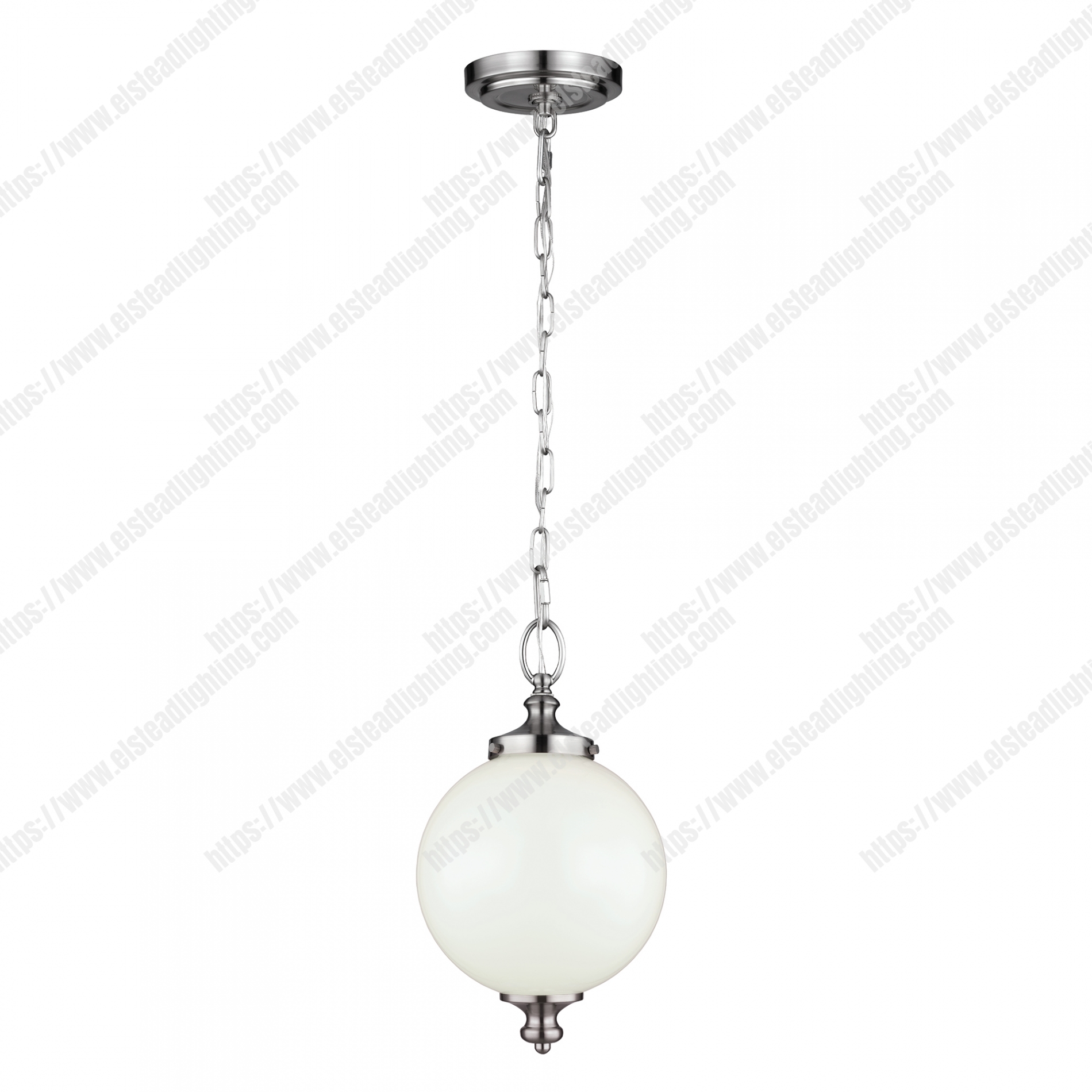 Parkman 1 Light Small Pendant – Brushed Steel