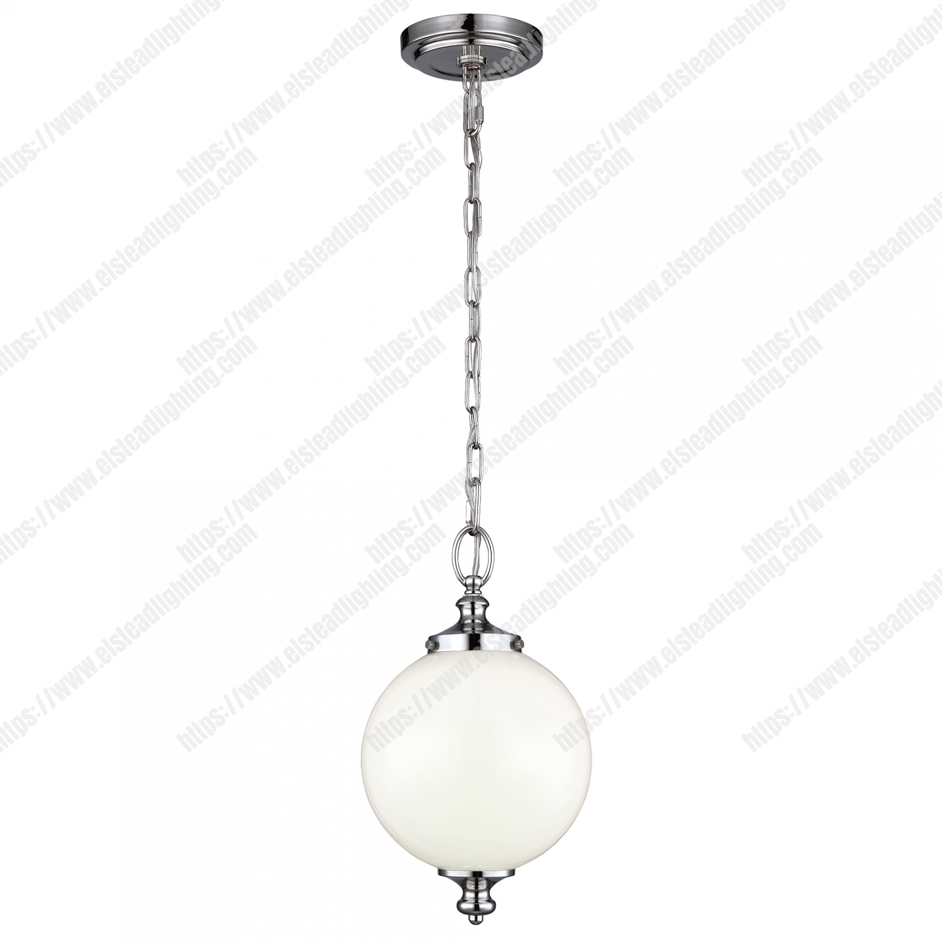 Parkman 1 Light Small Pendant – Polished Nickel