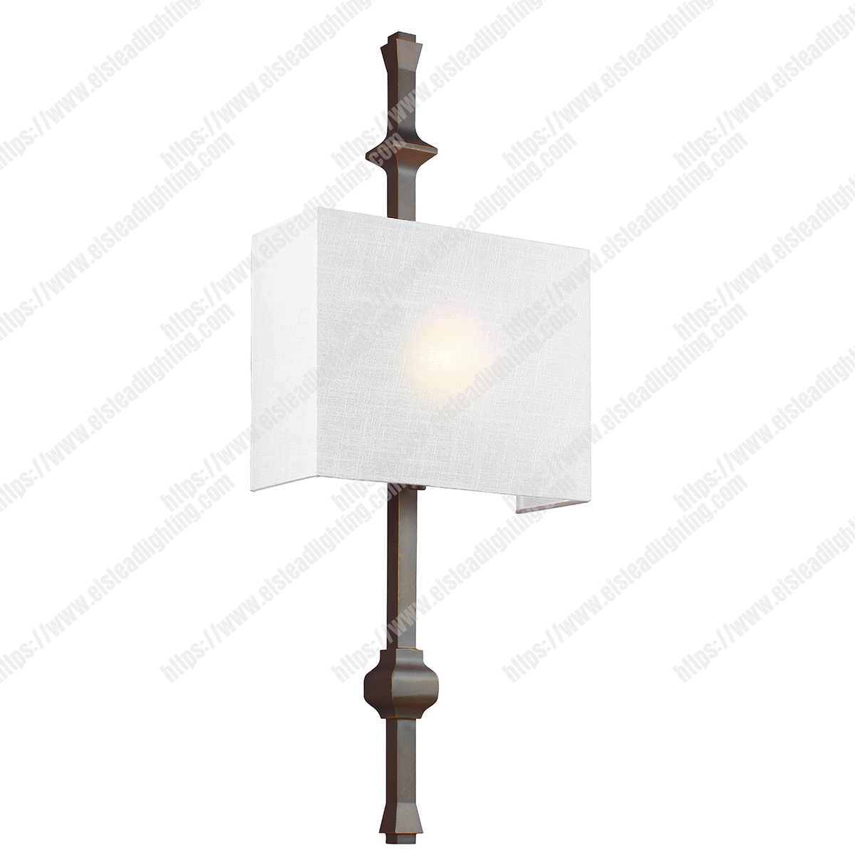 Teva 1 Light Wall Light - Antique Bronze