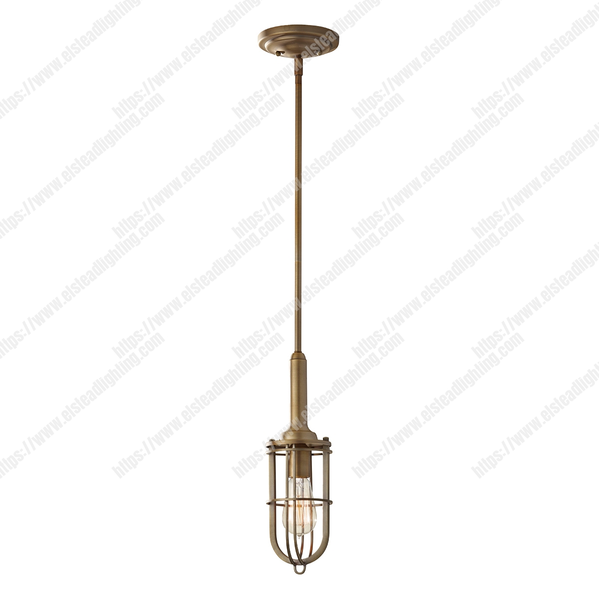 Urban Renewal 1 Light Mini Pendant - Dark Antique Brass