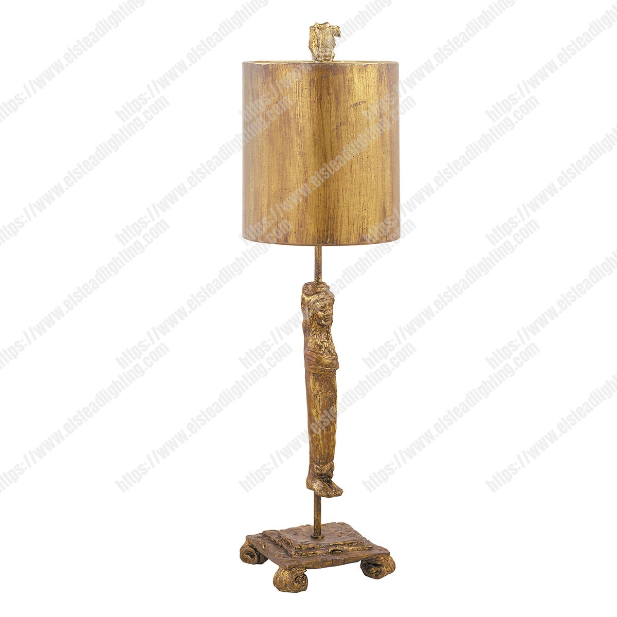 Caryatid 1 Light Table Lamp – Gold