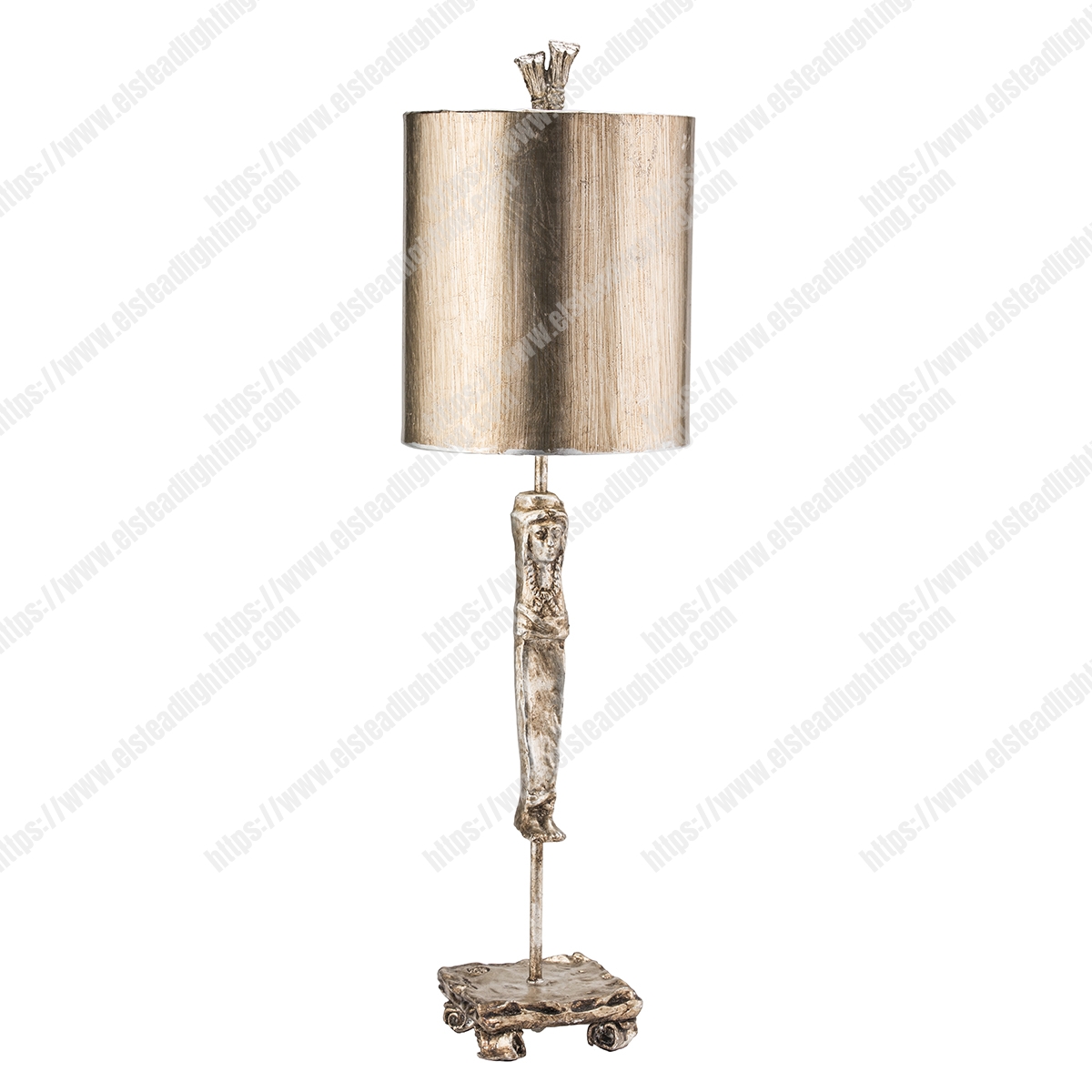 Caryatid 1 Light Table Lamp – Silver