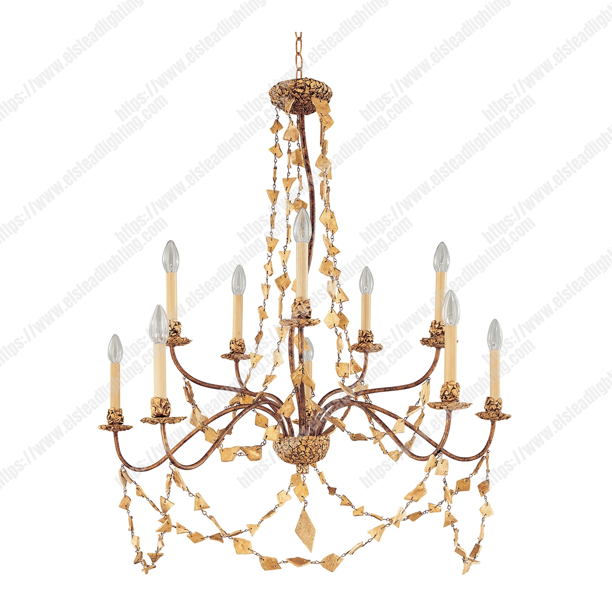 Mosaic 10 Light Chandelier