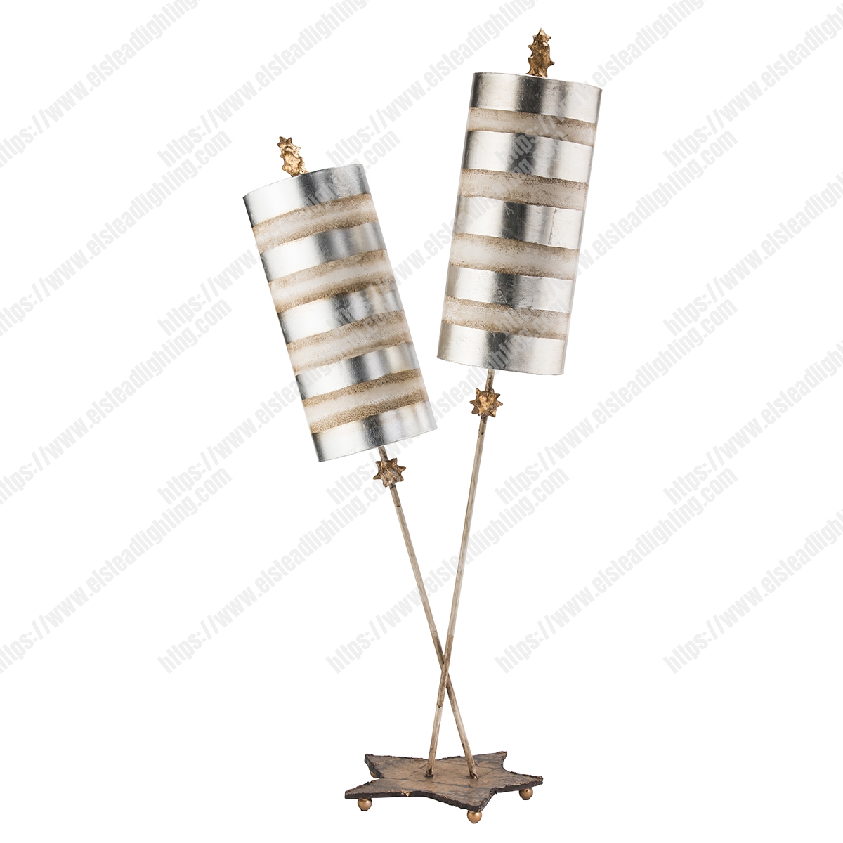 Nettle Luxe 2 Light Table Lamp – Silver