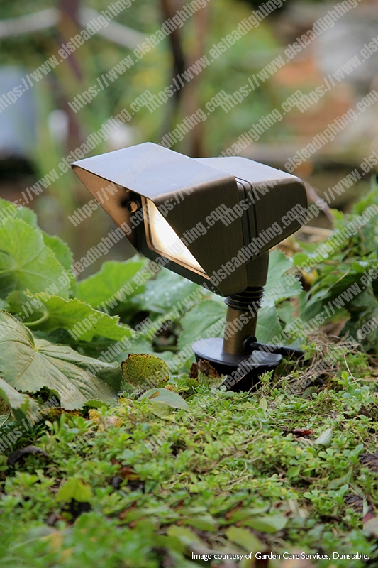 Bronze Floodlight Fitting - Aged Bronze