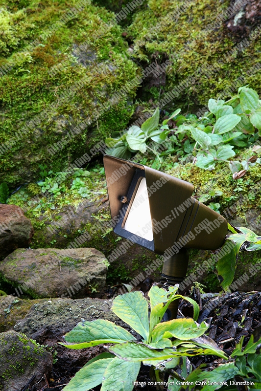 Bronze Floodlight Fitting - Aged Bronze