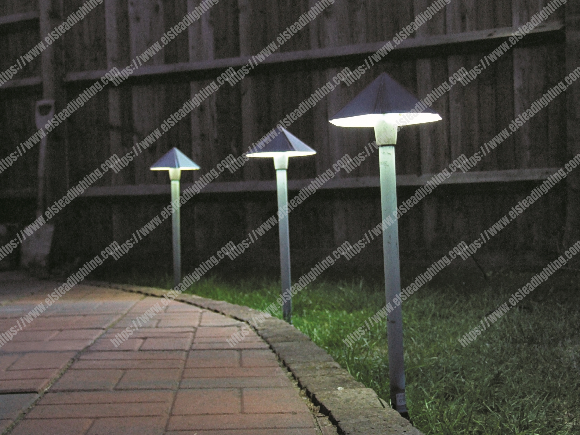 Bronze Hex Pagoda Light - Verdigris