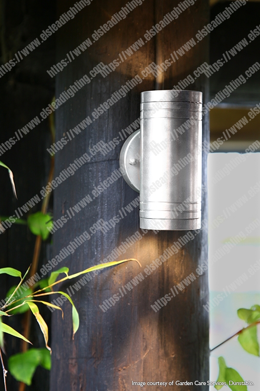 Elite Up/Down Wall Fitting - Solid Natural Brass