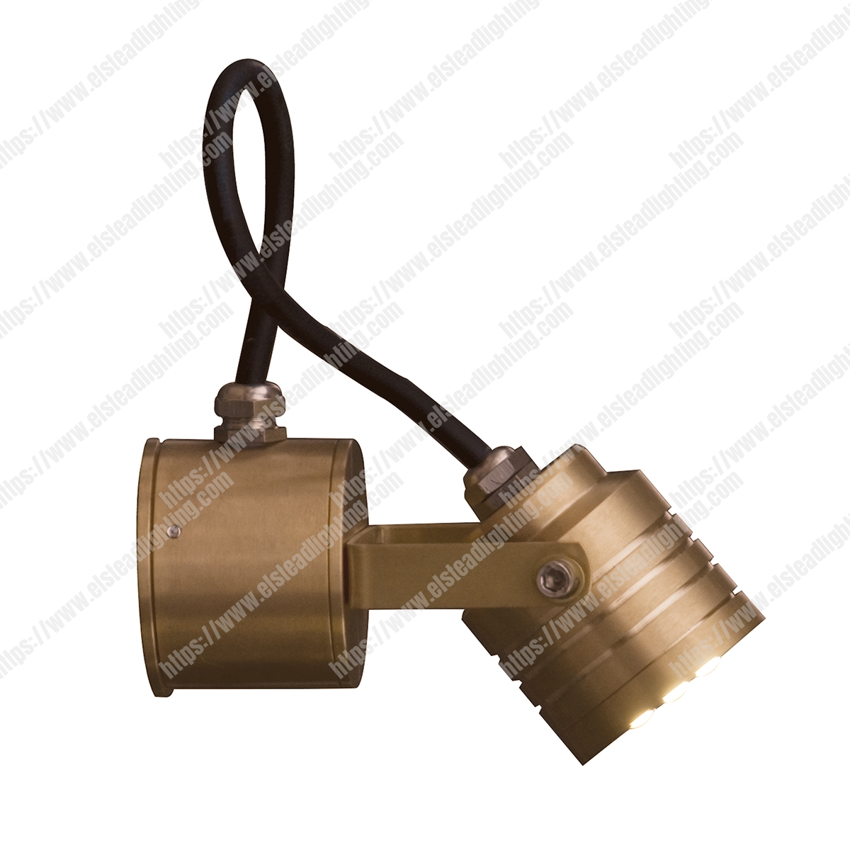 Elite Spotlight Wall Fitting - Solid Natural Brass