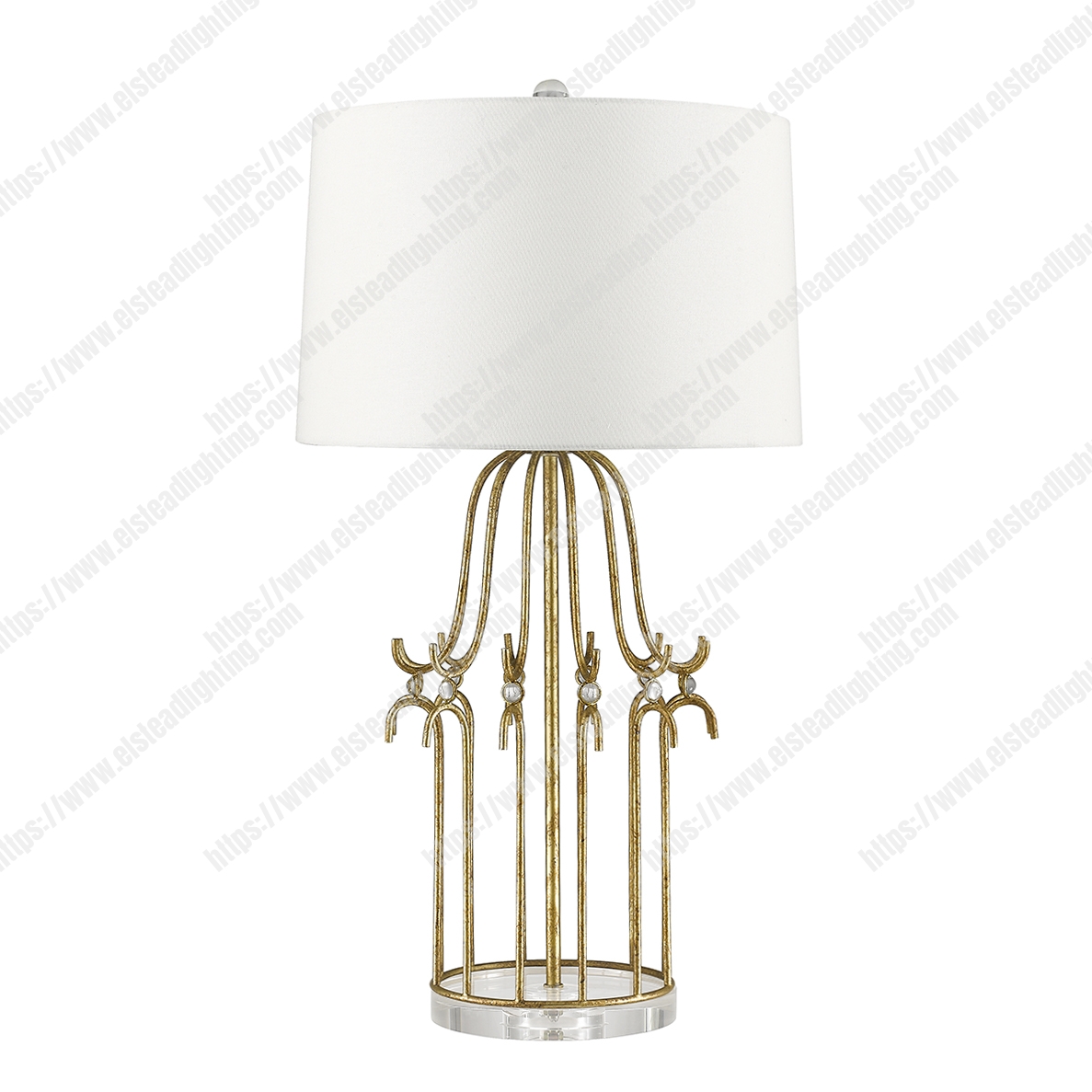 Stella 1 Light Table Lamp – Distressed Gold