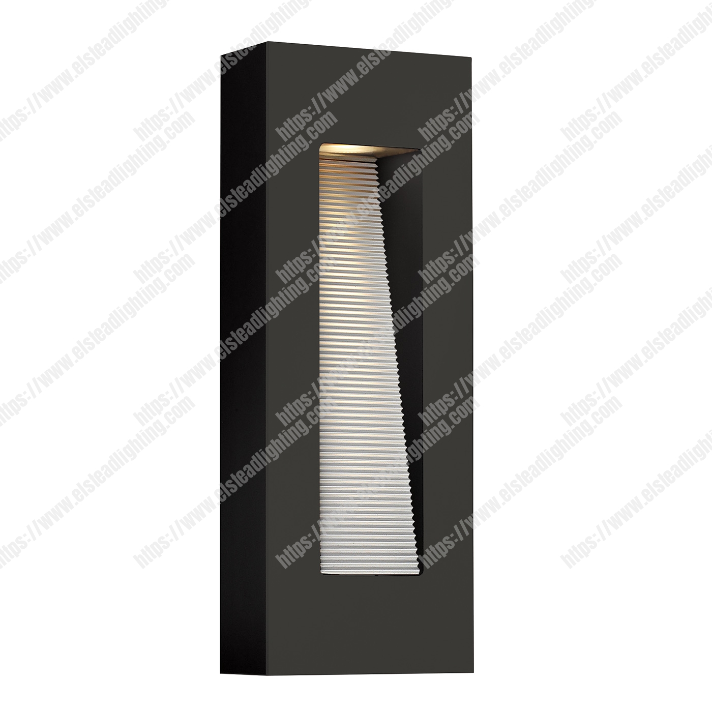 Luna Medium LED Wall Light - Satin Black