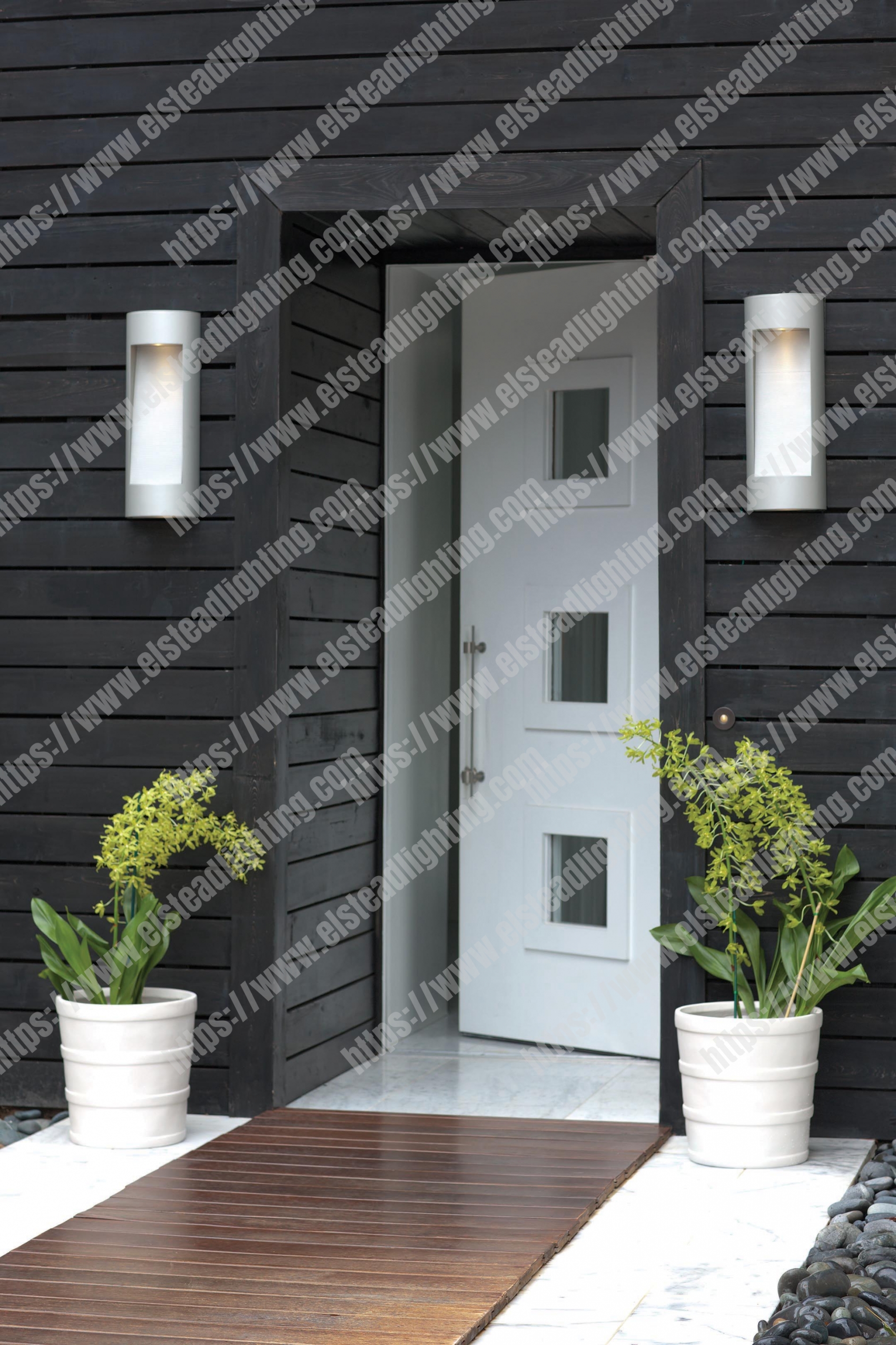 Luna Medium LED Wall Light - Titanium