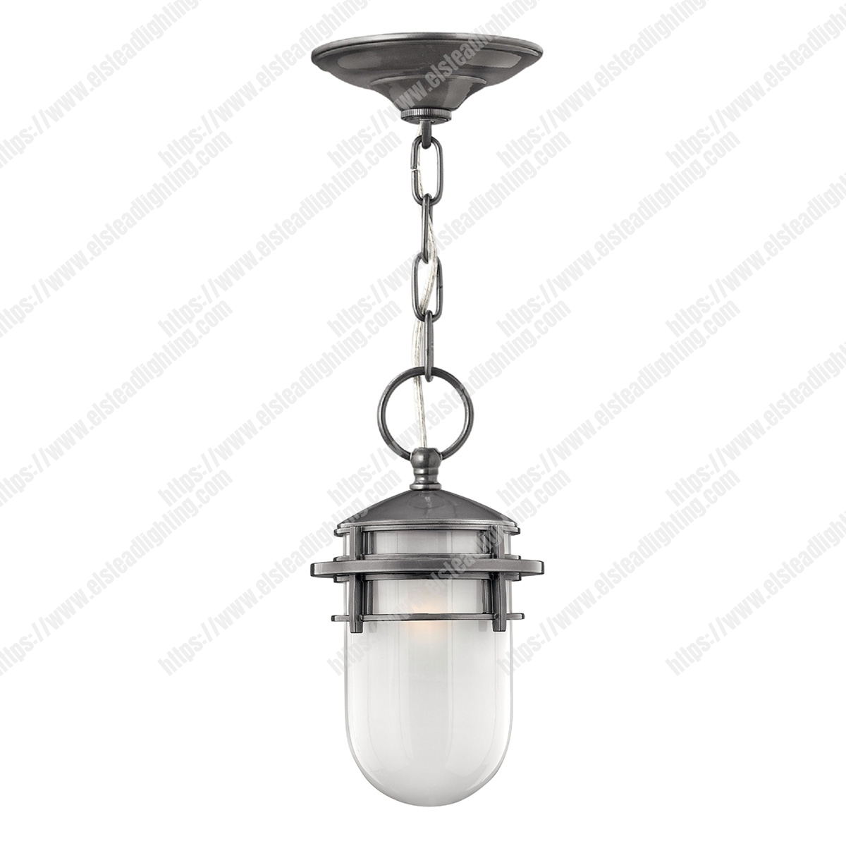 Reef 1 Light Chain Lantern - Hematite